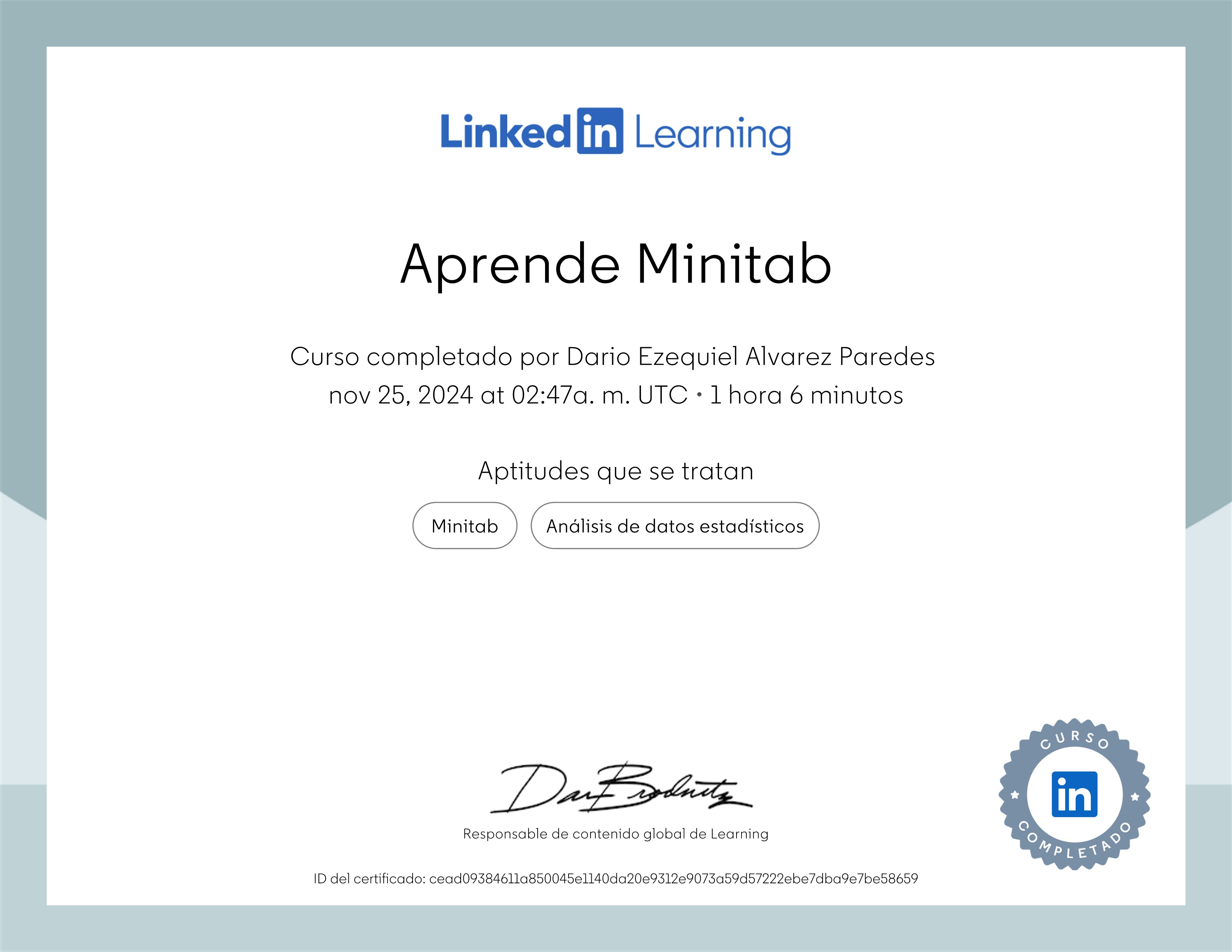 Aprende Minitab - Linkedin Learning